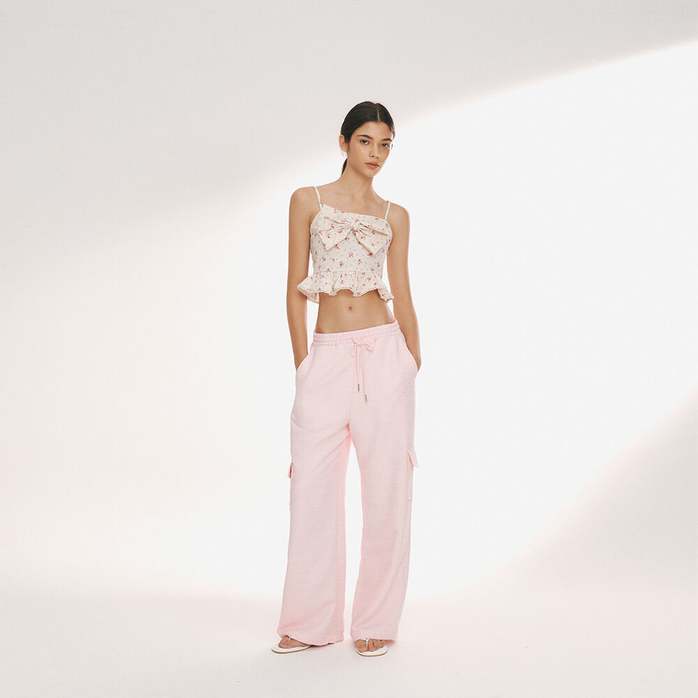 韓國NOIRNINE - Flower Ribbon Sleeveless [RED]