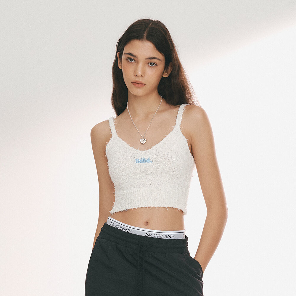 韓國NOIRNINE - Baby Knit Sleeveless [WHITE]