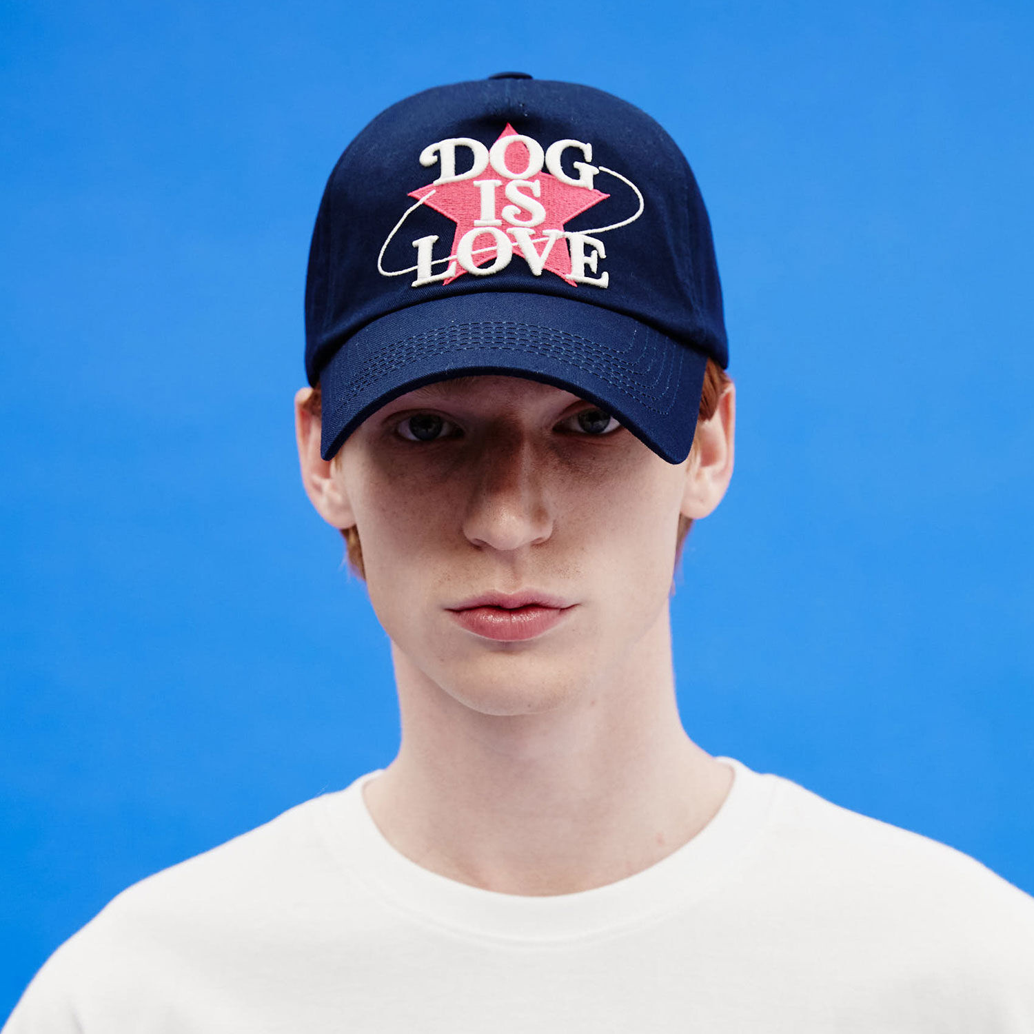 韓國WAIKEI - Dog Is Love Star Ball Cap Navy