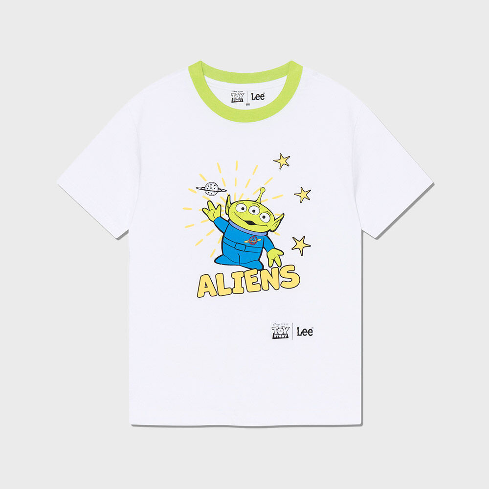 [Lee x Disney] Toy Story Graphic Kids Short Sleeve Tee Lime