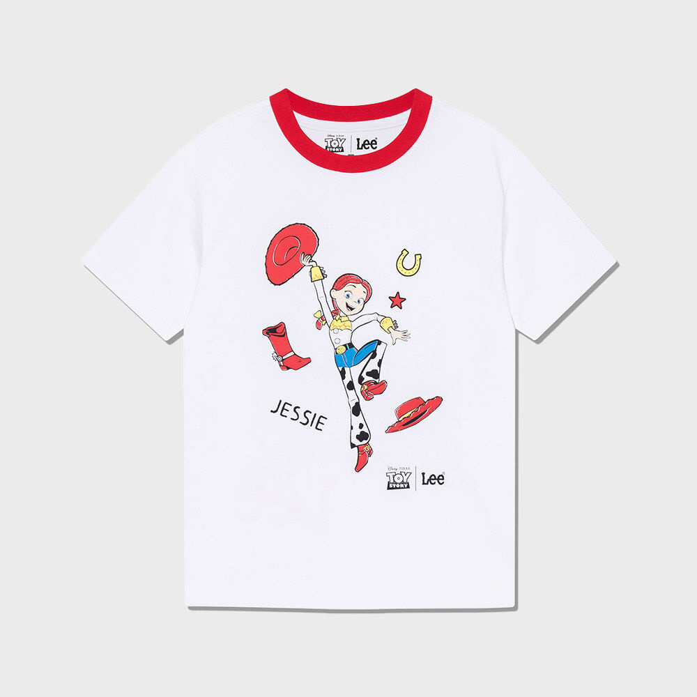 [Lee x Disney] Toy Story Graphic Kids Short Sleeve Tee Red