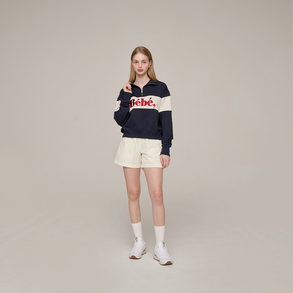 韓國NOIRNINE - N9 Windbreaker Shorts [IVORY] 