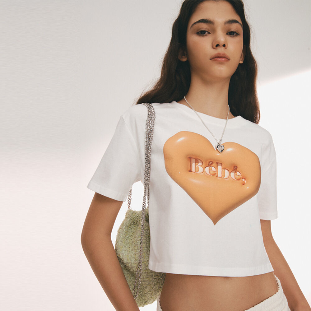 韓國NOIRNINE - Bébé Graphic T-shirts [ORANGE] 