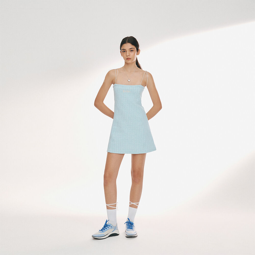 韓國NOIRNINE - Bébé Tweed One-Piece [BLUE]