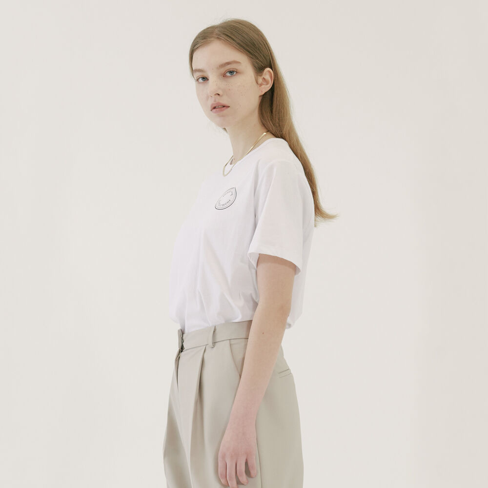 韓國HETHERMENT - Short Sleeve Logo T-shirt (White)