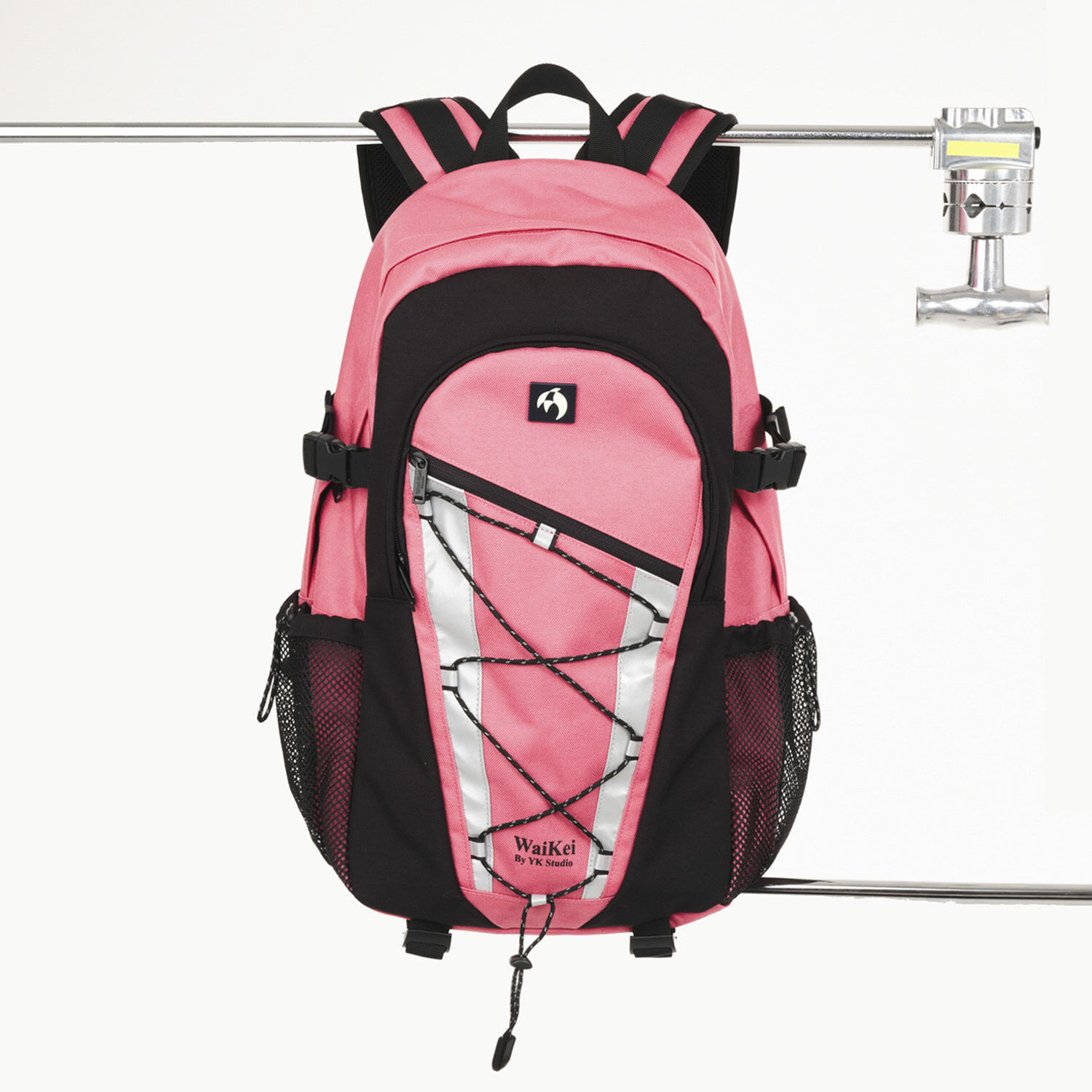 韓國WAIKEI - Reflective String Backpack Pink