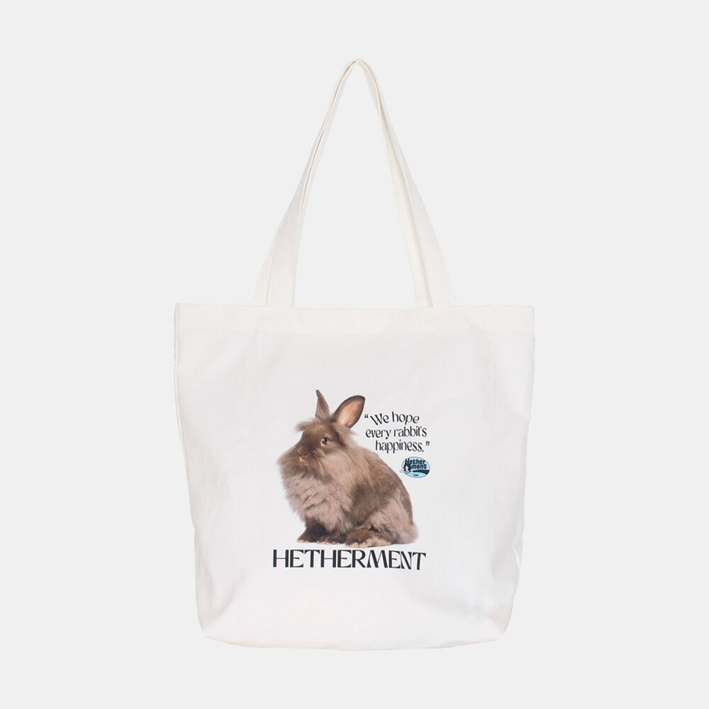韓國HETHERMENT - Happy Rabbit Eco Bag (White)