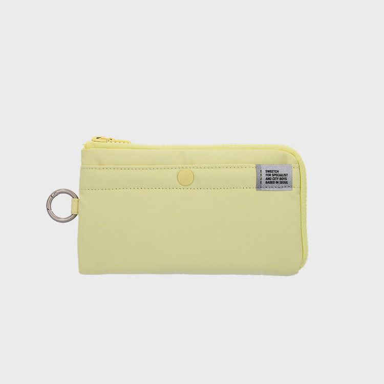 SWEETCH-HALF ZIP WALLET 001 L Lemon Yellow
