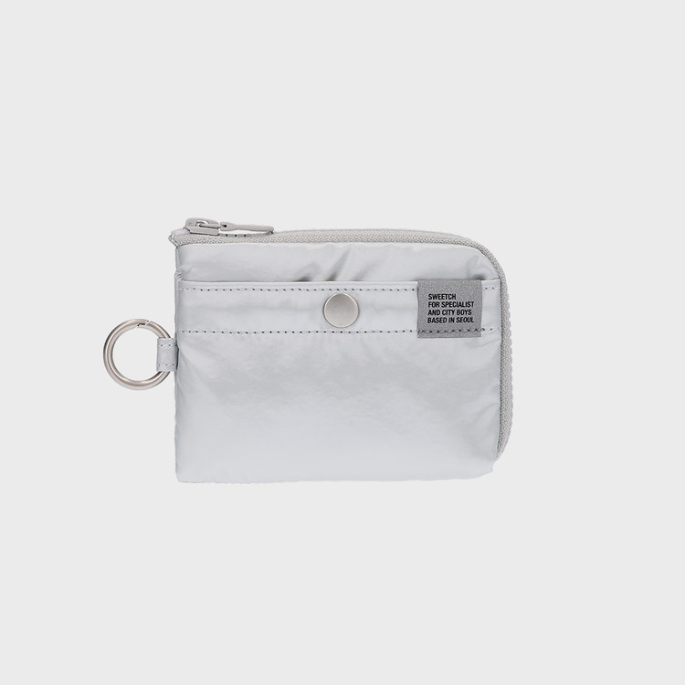 SWEETCH-HALF ZIP WALLET 001 M Silver