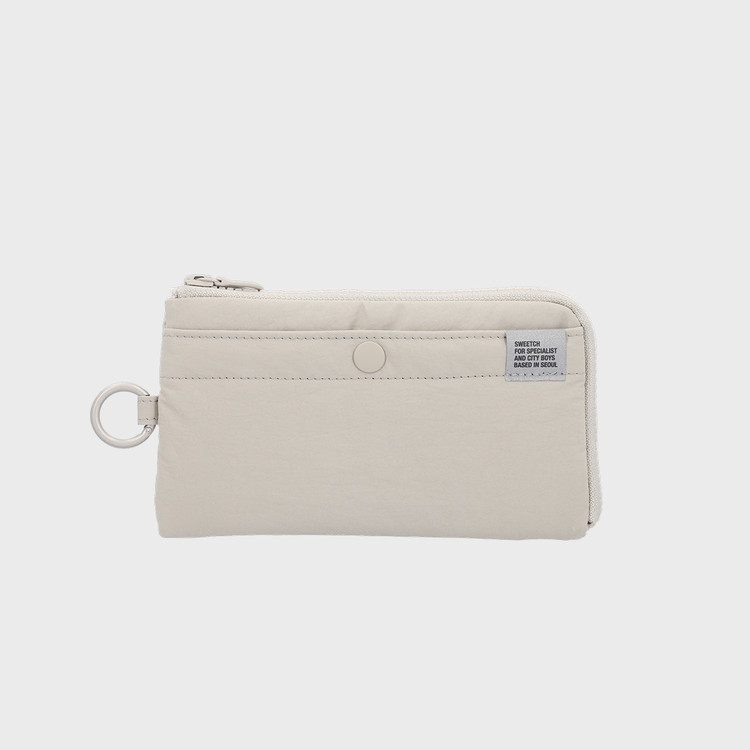 SWEETCH-HALF ZIP WALLET 001 L Cream