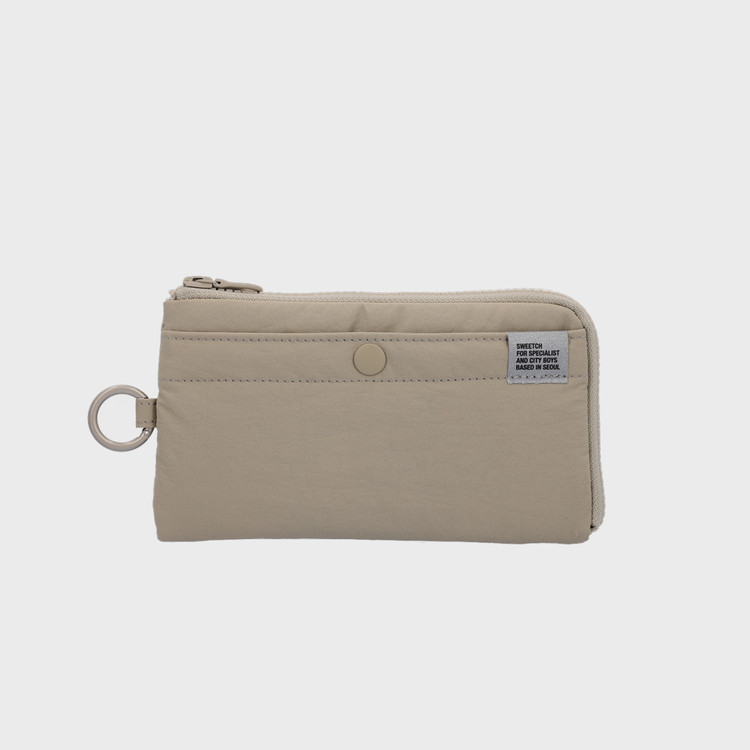 SWEETCH-HALF ZIP WALLET 001 L Sand