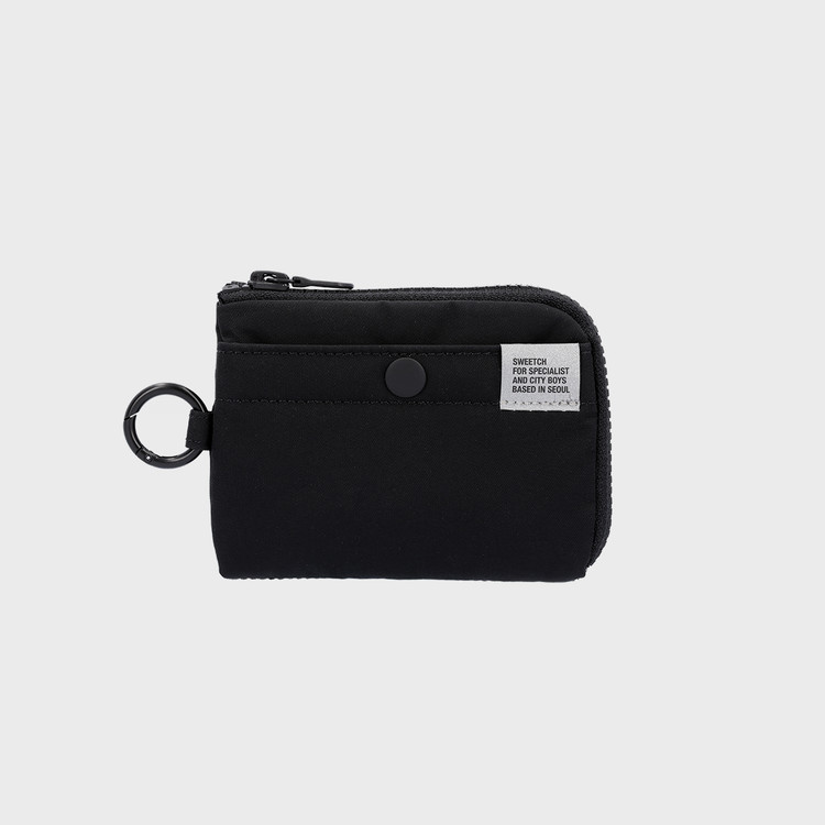 SWEETCH-HALF ZIP WALLET 001 M Black