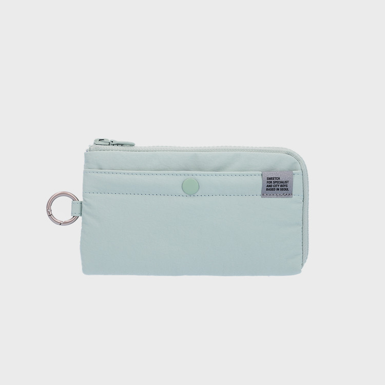 SWEETCH-HALF ZIP WALLET 001 L Light Blue