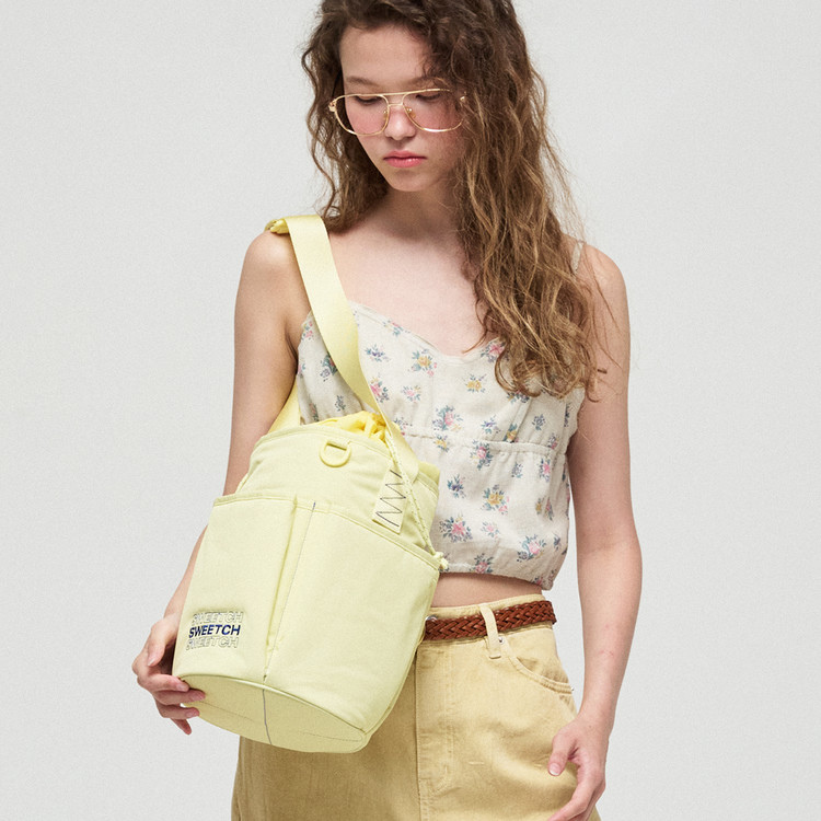 SWEETCH-ROUND TUMBLER BAG 001 M Lemon Yellow