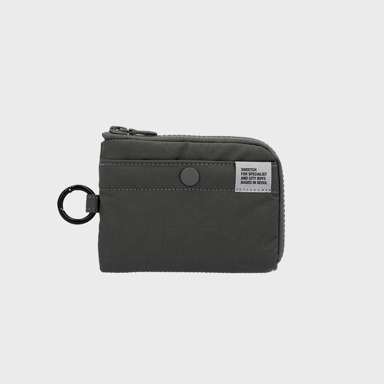 SWEETCH-HALF ZIP WALLET 001 M Stone Grey