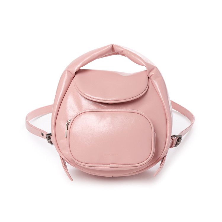 韓國SAMO ONDOH-Flap Mug Backpack S Crinkle Pink