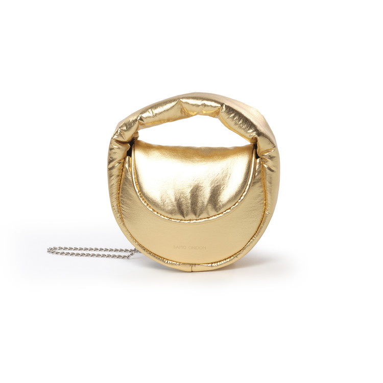 韓國SAMO ONDOH-Flap Mug Bag Mini Metallic Gold