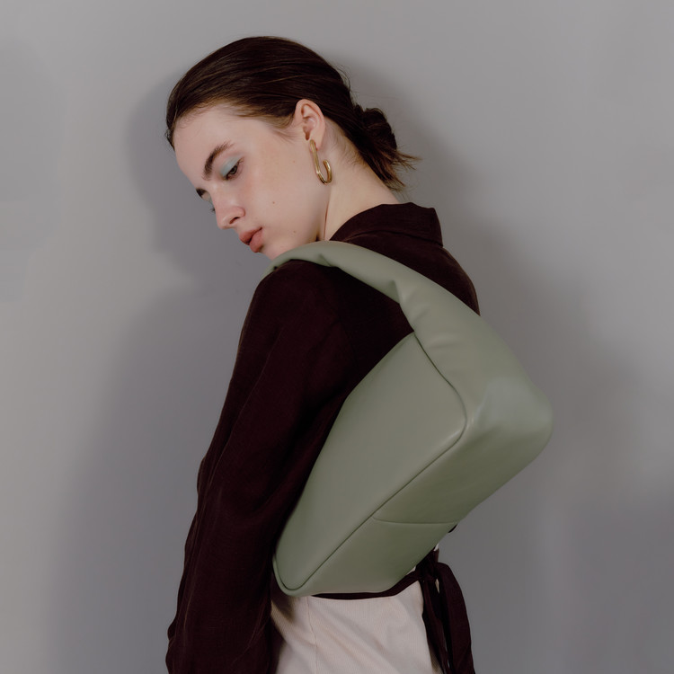 韓國SAMO ONDOH-Mug Bag M Lambskin Mint Gray