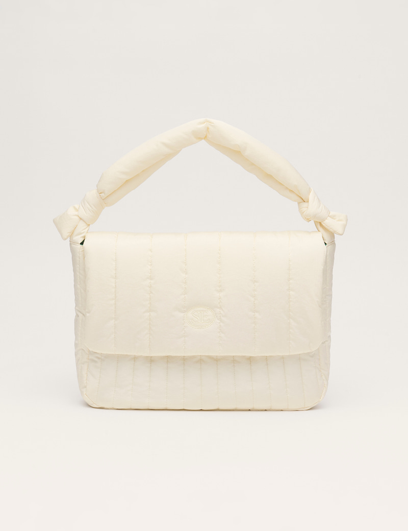 韓國SIENNE-Cross Padding Bag (Cream)