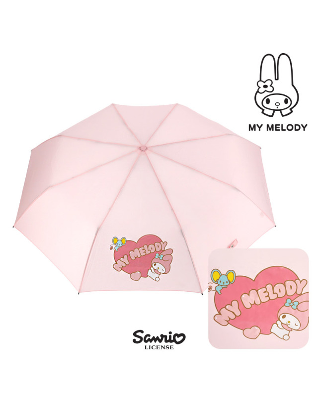 韓國SANRIO-55心三段傘 (My Melody)