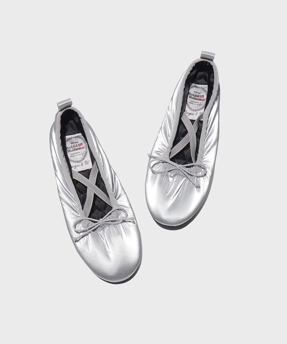 rockfish-weatherwear-[NEW 10% | 10.10 이내 출고] SCRUNCH PADDING FLAT - SILVER