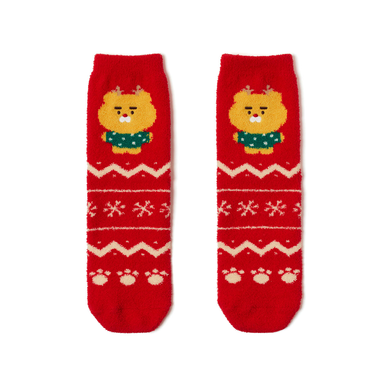韓國 KAKAO FRIENDS - Chunsik 聖誕老人睡襪 紅色