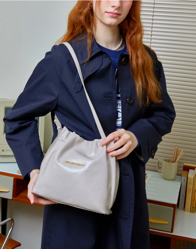 韓國 JILLSTUART - [24SS] [Bleebag] Ivory Soft Cowhide Shoulder Bag