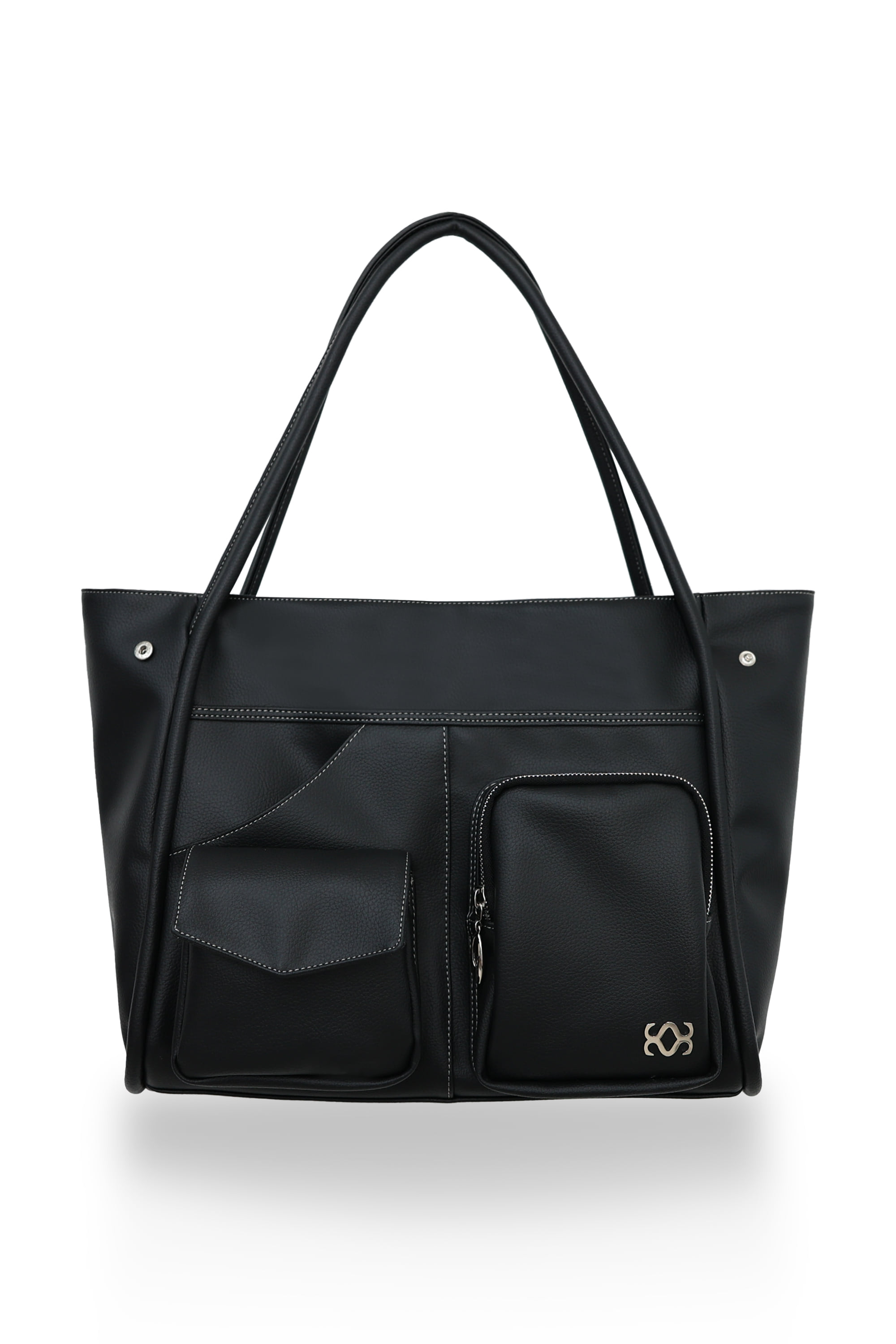 韓國 SIWEOL107 - Tidi Cargo Bag (Leather Black)