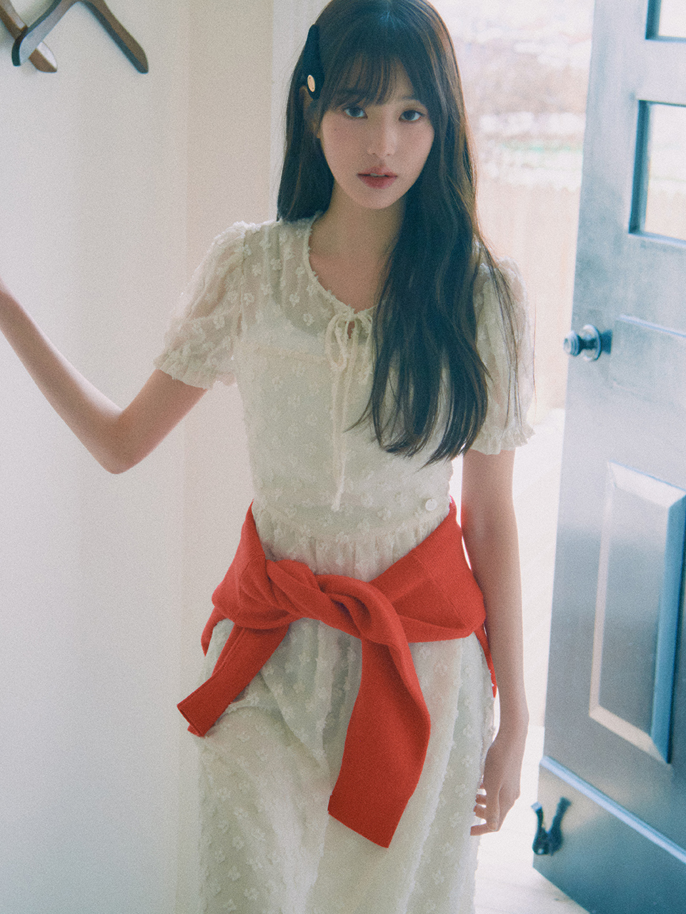 ワンピース ROLAROLA FLOWER SHIRRING ONEPIECE 4BKS324 ROLAROLA FLOWER SHIRRING ONEPIECE 4BKS324 ワンピース