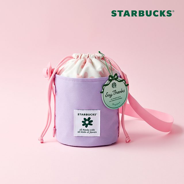 韓國 STARBUCKS Thanks Flower Mini Cross Bag