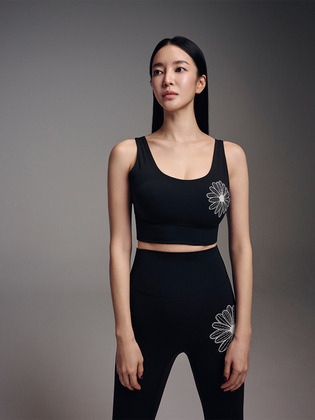 韓國 Mardi Mercredi ACTIF - BEURRE ULTIMATE COMFORT BASIC BRA THEFLOWER_BLACK IVORY