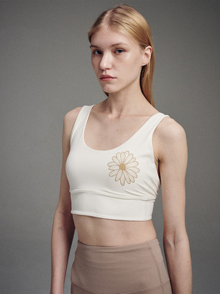 韓國 Mardi Mercredi ACTIF - BEURRE ULTIMATE COMFORT BASIC BRA THEFLOWER_YELLOW BEIGE