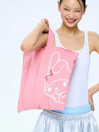 韓國 JOSEPH & STACEY - Lucky Pleats Knit XL Hello Kitty Vanilla