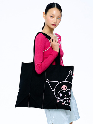 韓國 JOSEPH & STACEY - Lucky Pleats Knit XL Kuromi Rich Black