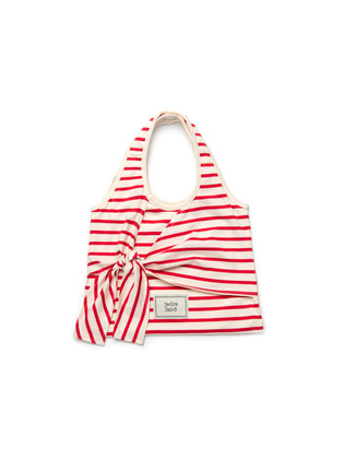 韓國JEDREFEB5 - [24SUMMER] Stripe Tie Bag Small_ 3colors