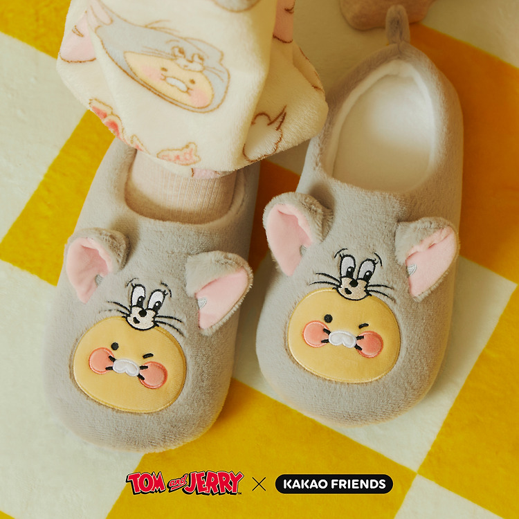 韓國 KAKAO FRIENDS X TOM & JERRY - Room Shoes Turfy_Chunshik
