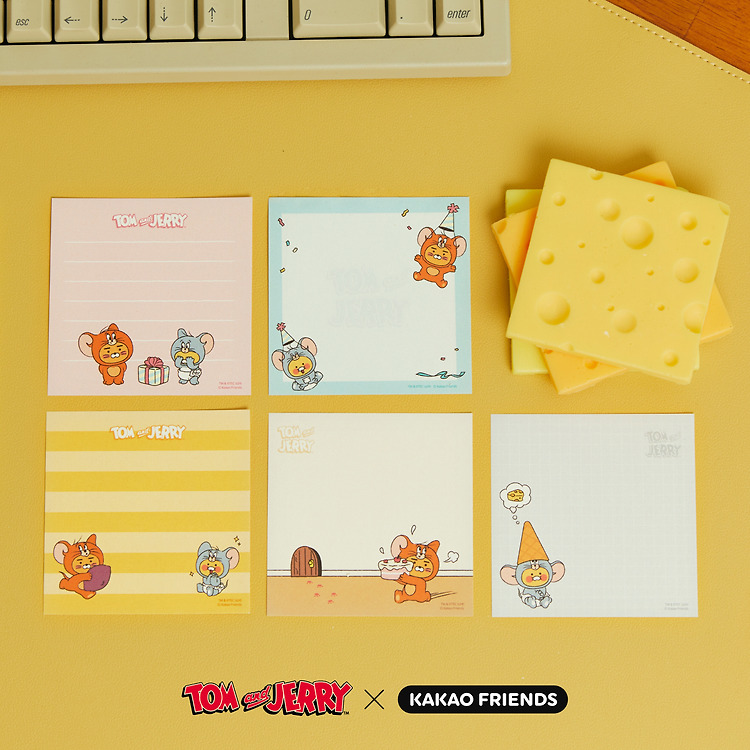 韓國 KAKAO FRIENDS X TOM & JERRY - Rice Cake Memo_Ryan & Chunsik