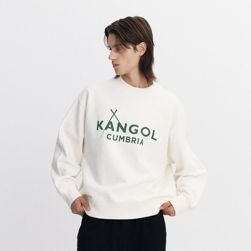 韓國 KANGOL - CBR Basic Sweatshirt 7001 Ivory