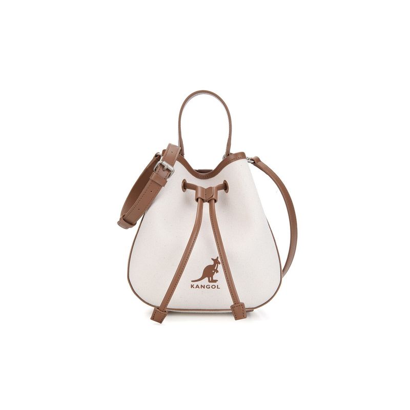 韓國 KANGOL - Duo Canvas Bucket Bag 3912 Ivory