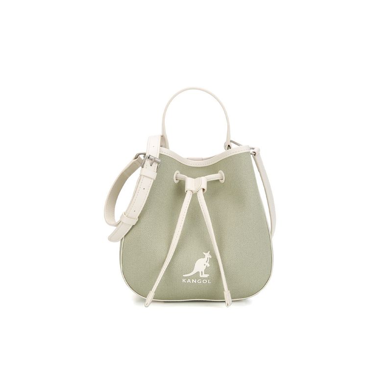 韓國 KANGOL - Duo Canvas Bucket Bag 3912 Khaki