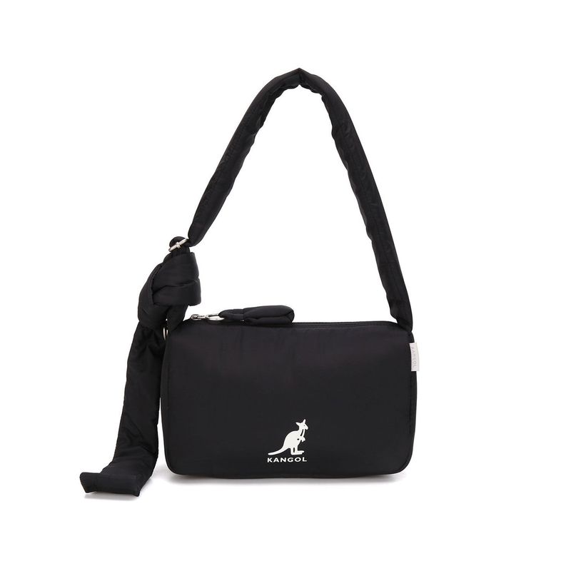 韓國 KANGOL - WH Puffer Crossbody Bag S 3329 Black