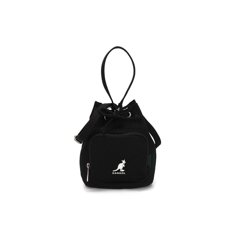 韓國 KANGOL - Lucky Canvas Bucket Bag 3850 Black