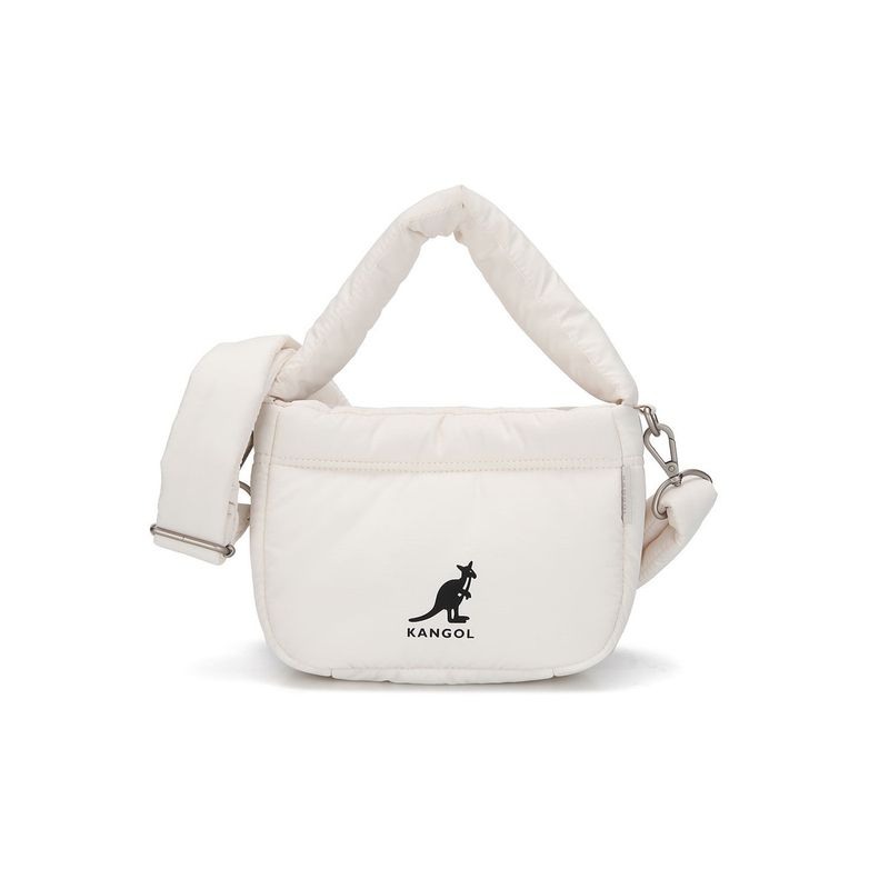 韓國 KANGOL - WH Puffer Tote Bag S 3966 Ivory