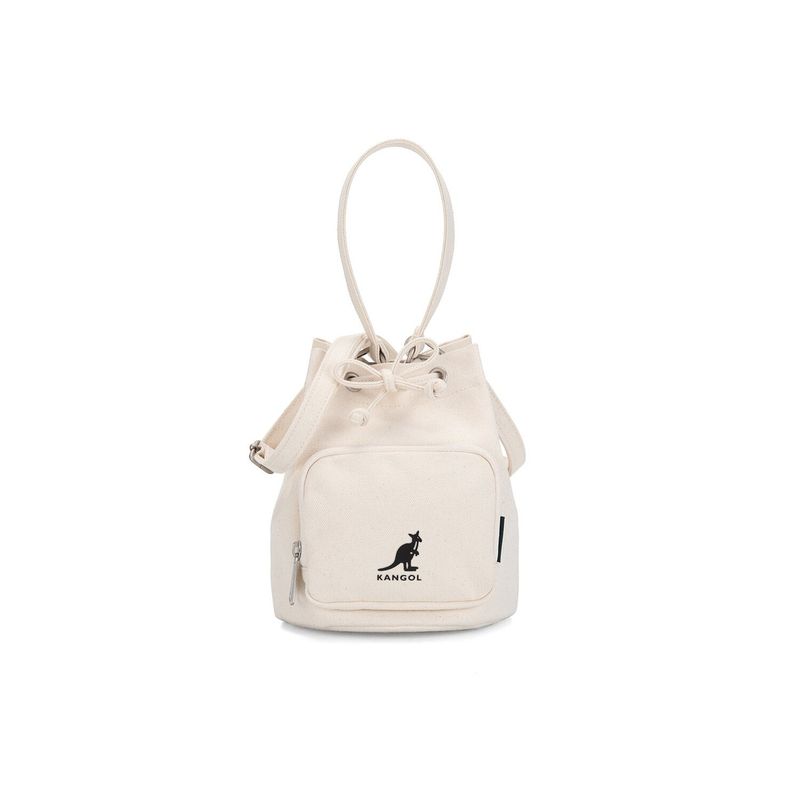 韓國 KANGOL - Lucky Canvas Bucket Bag 3850 Ivory