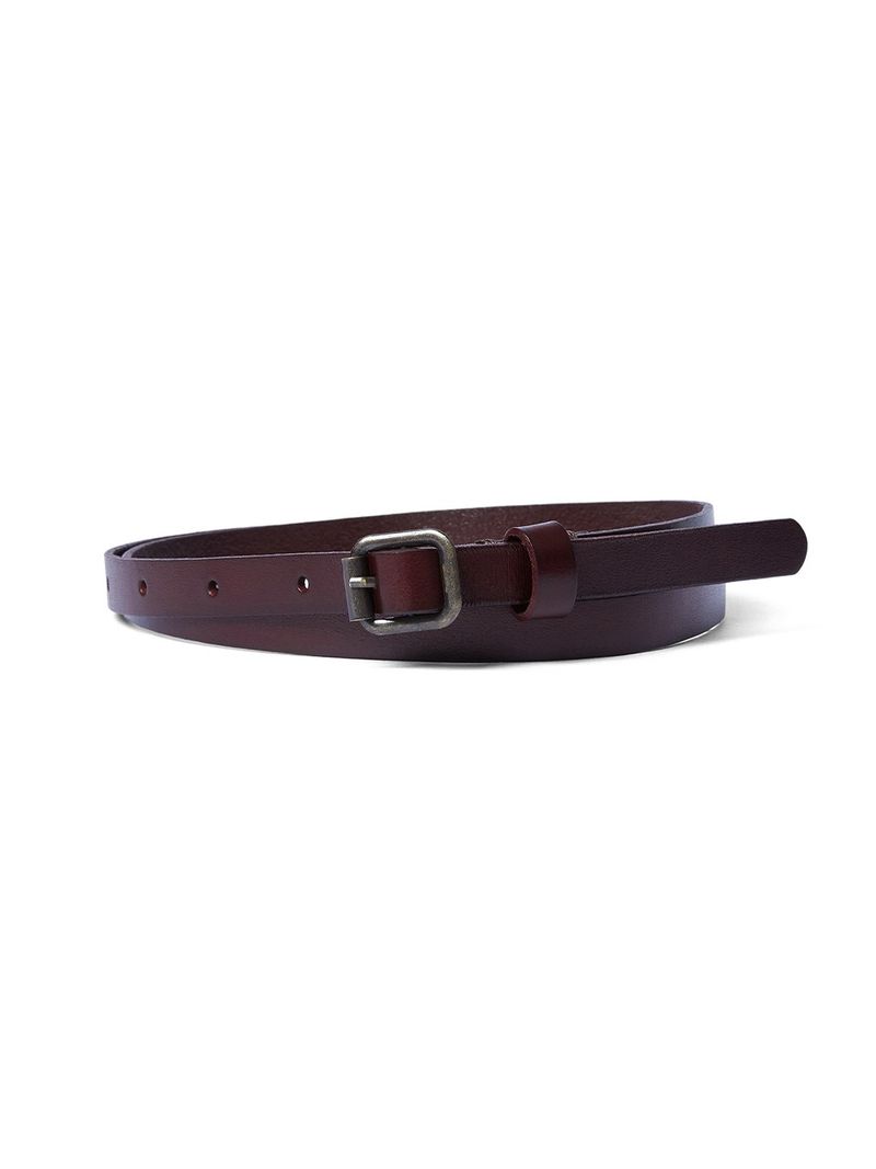 Mardi Mercredi - LEATHER BELT ESSENTIAL_BURGUNDY 