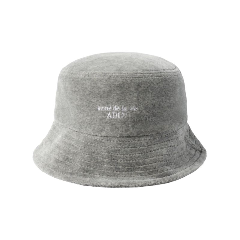 韓國直送 ADLV - BASIC LOGO VELOUR BUCKET HAT5