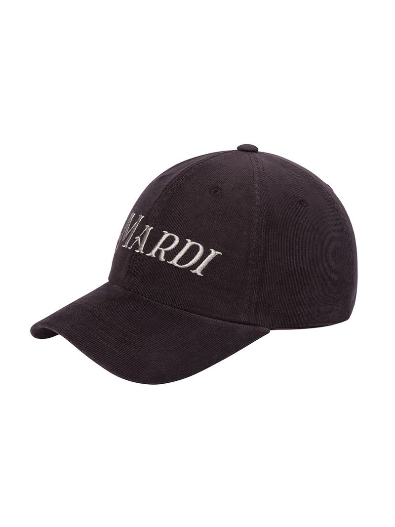 Mardi Mercredi - CORDUROY BALL CAP MARDI LOGO_BROWN 