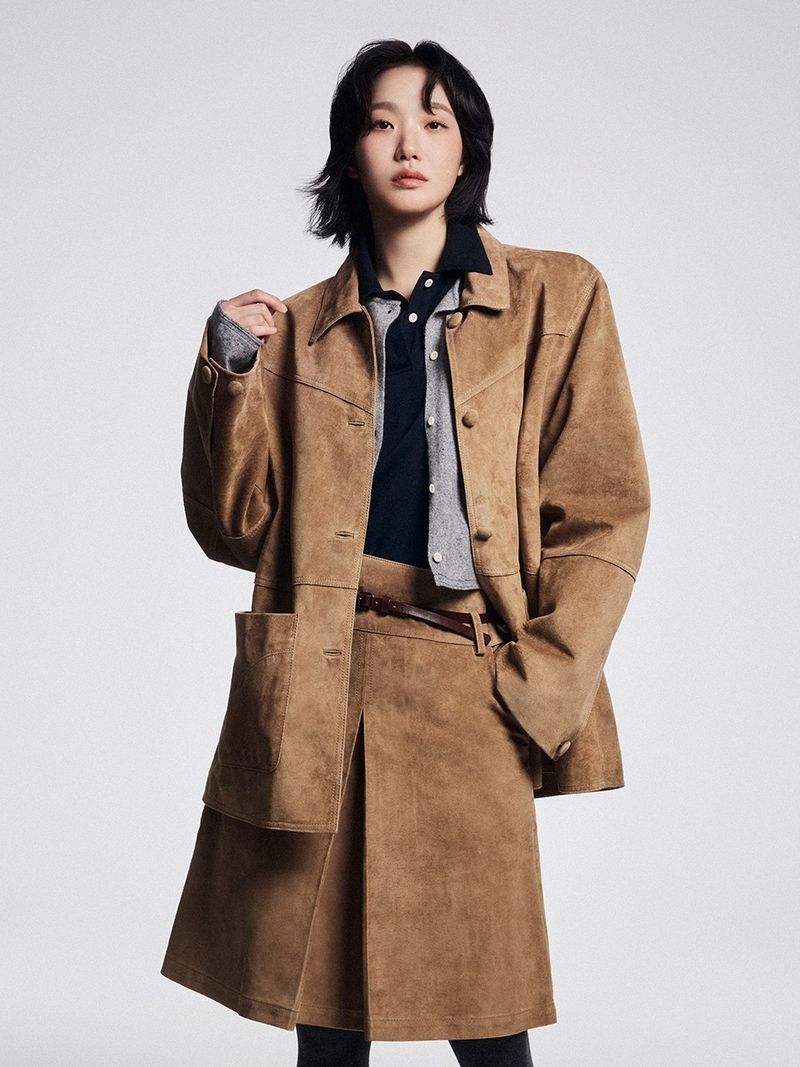 Mardi Mercredi - SUEDE OVERSIZED JACKET_CAMEL