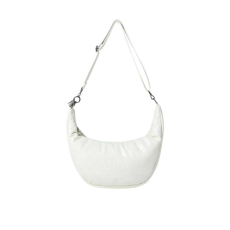 韓國直送 ADLV - BASIC LOGO GLOSSY VEGAN LEATHER CROSS BAG5