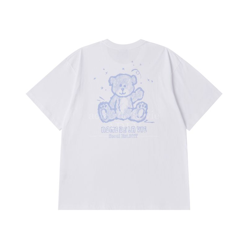 韓國直送 ADLV - HAND SKETCH BEAR SHORT SLEEVE T-SHIRT5
